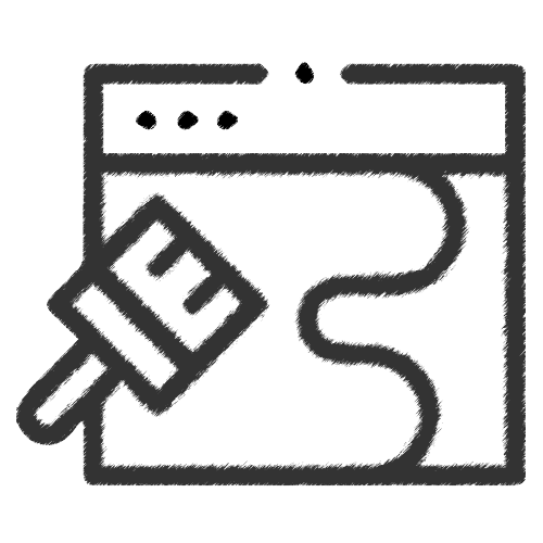 Website-Redevelopment-Redesign-Icon Website redevelopment icon in a drawing effect